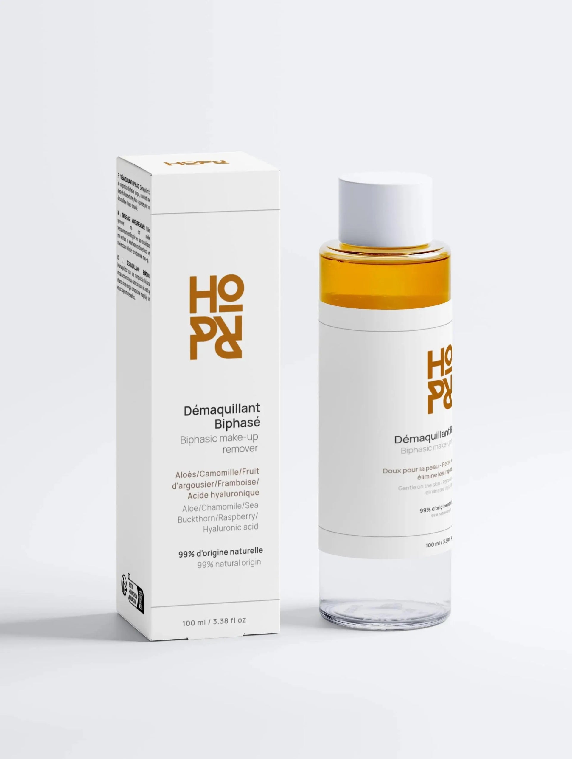 Démaquillant biphasé à l'acide hyaluronique HOPR
